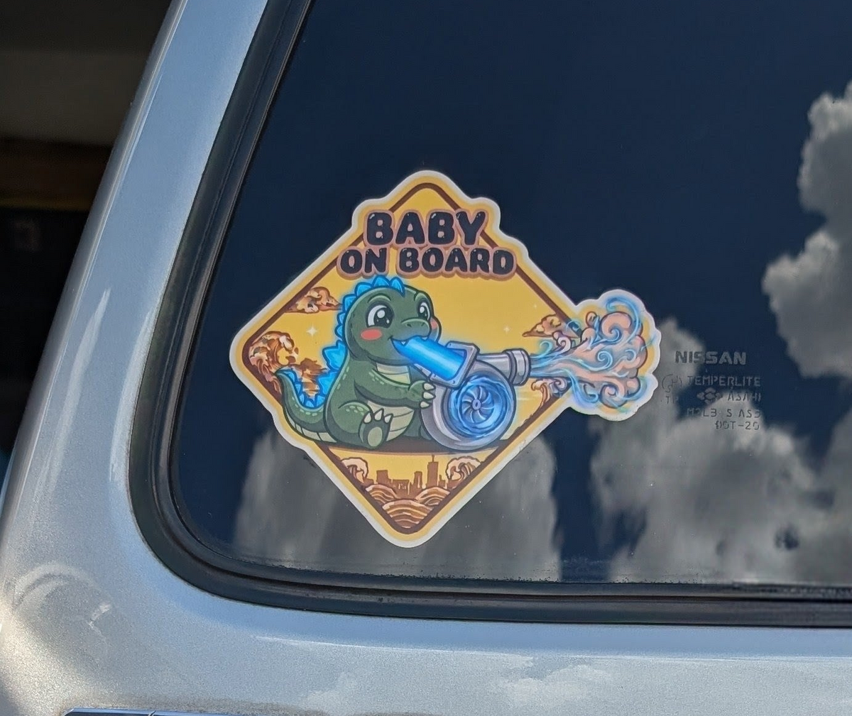 Baby on Board 5"x5" Vinyl Decal | Tuner Series